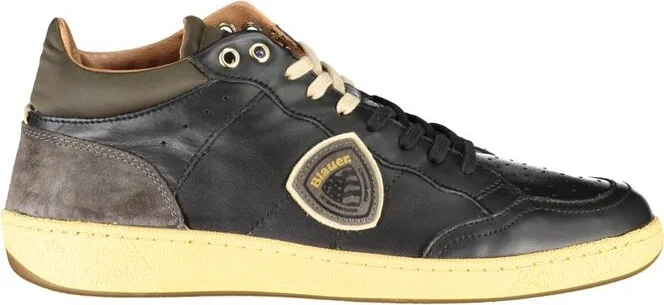 Sleek Lace-Up Sneakers with Contrast Men's Details