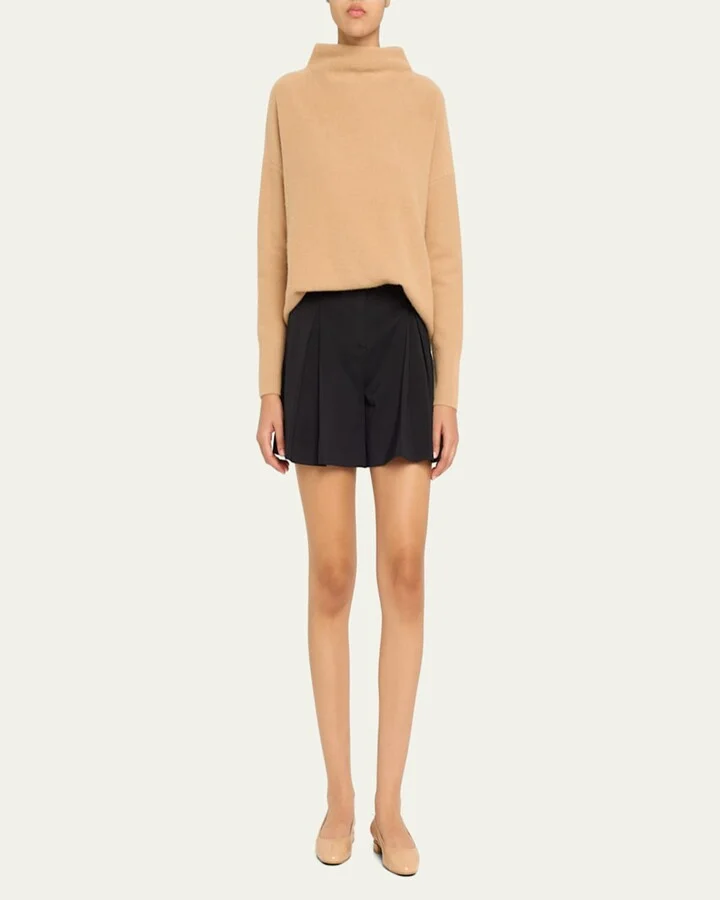 Sleek Leather Slingback Ballerina Flats - Image 2