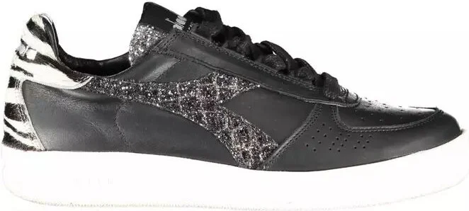 Sleek Leather Sneakers with Contrast Women's Accents