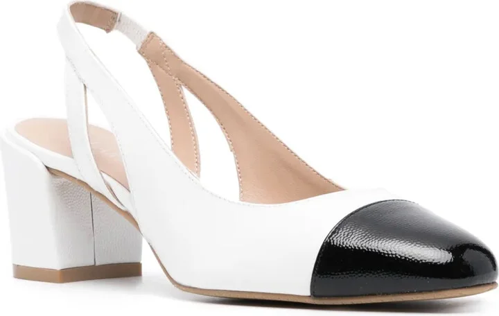 Sleek Slingback 60mm leather pumps - Image 2