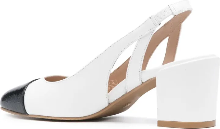 Sleek Slingback 60mm leather pumps - Image 3