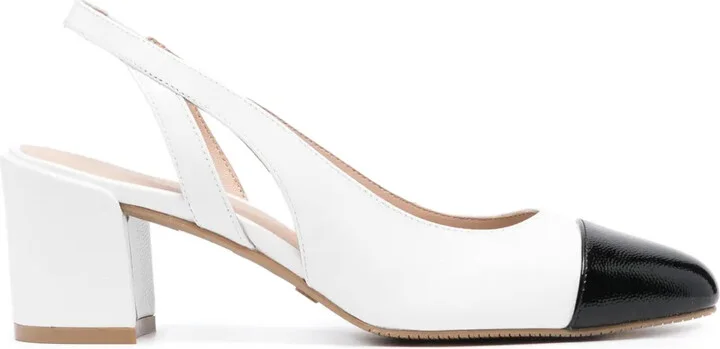 Sleek Slingback 60mm leather pumps
