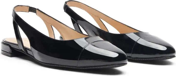 Sleek slingback leather pumps - Image 2