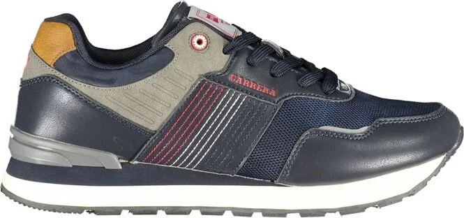 Sleek Sports Sneakers with Logo Men's Accent