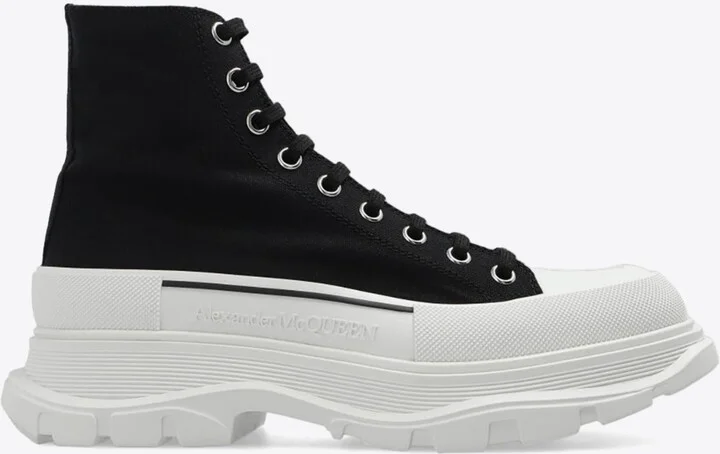 Slick Tread High-Top Chunky Sneakers
