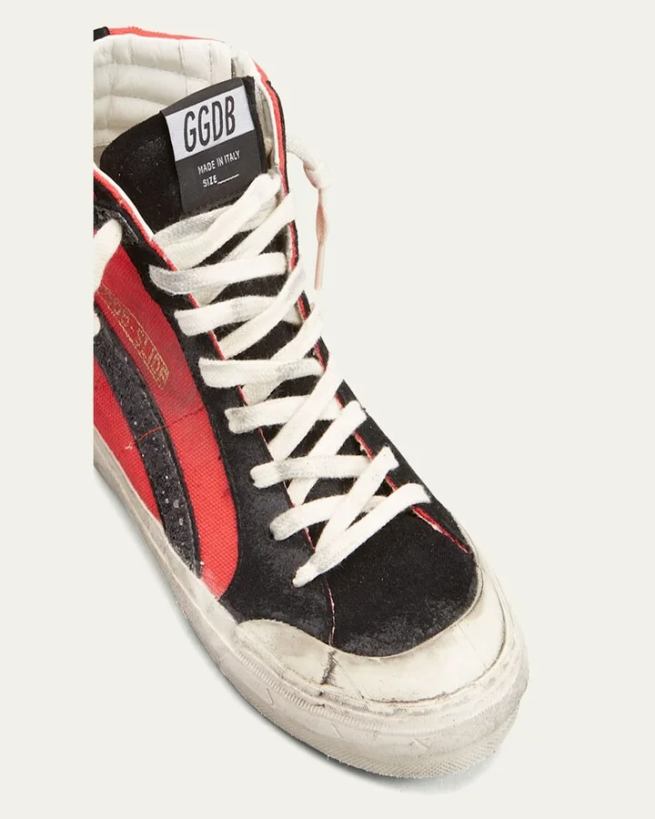 Slide Canvas High-Top Sneakers - Image 6