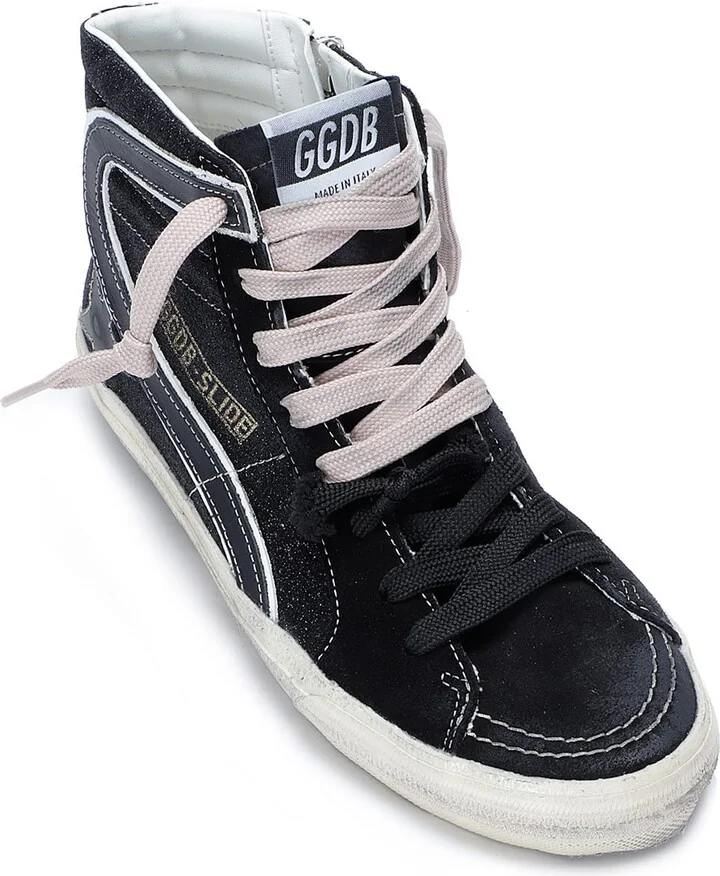 Slide Classic Glitter Upper Suede Toe Leather Star - Image 2