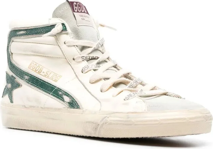 Slide distressed high-top sneakers - Image 2