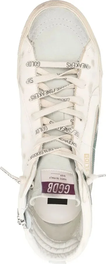 Slide distressed high-top sneakers - Image 4