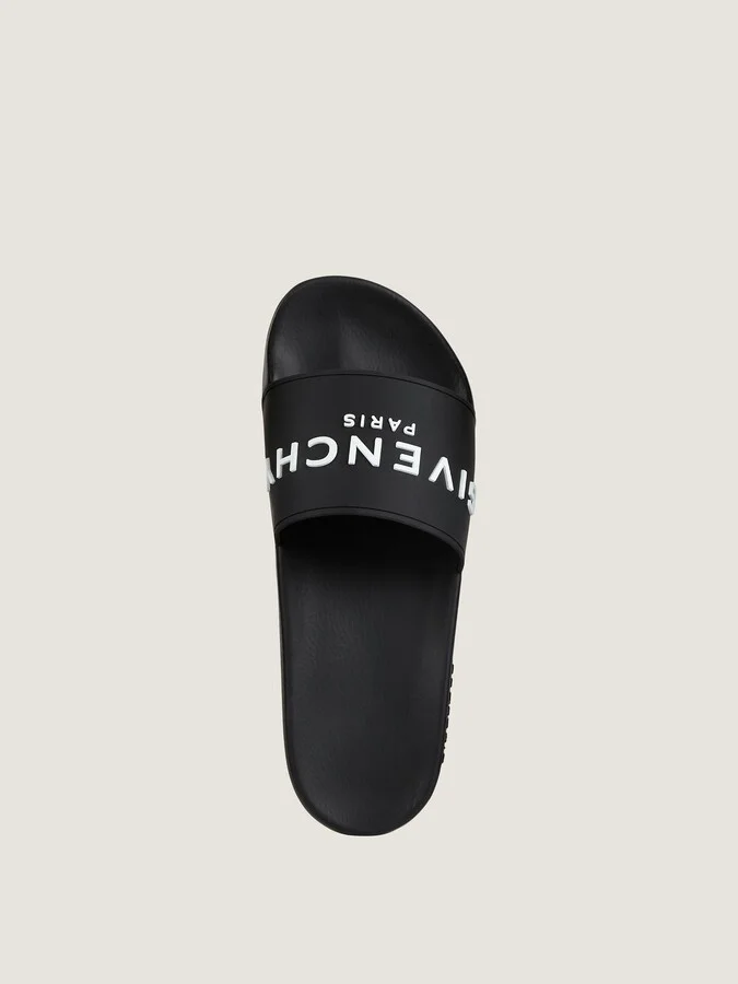 Slide flat sandals in rubber - Image 5