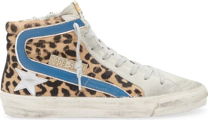Slide Genuine Calf Hair High Top Sneaker - Image 3