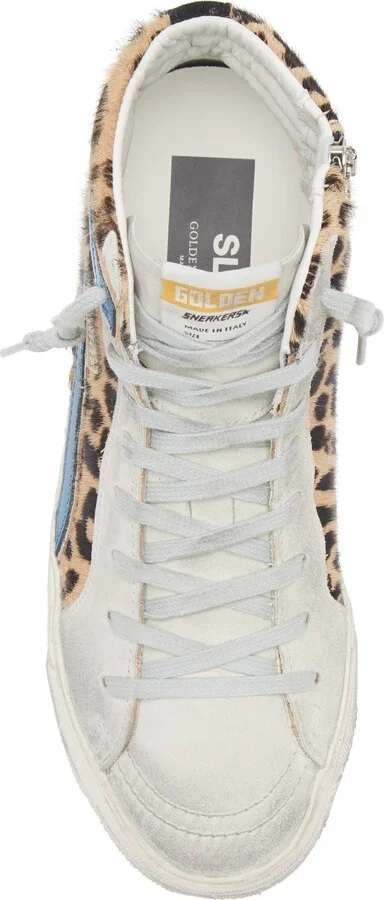 Slide Genuine Calf Hair High Top Sneaker - Image 5