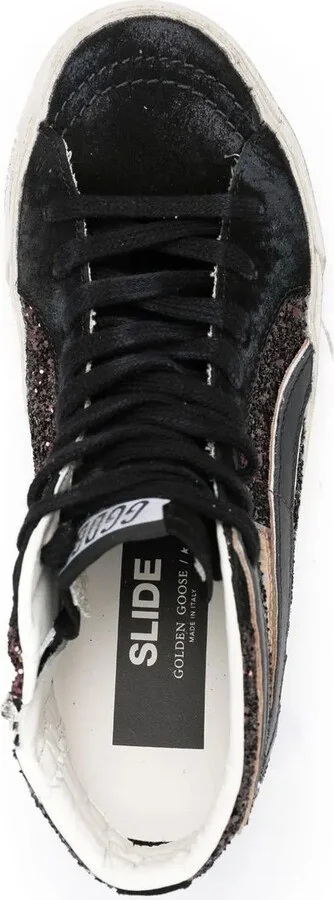 Slide glitter high-top sneakers - Image 4
