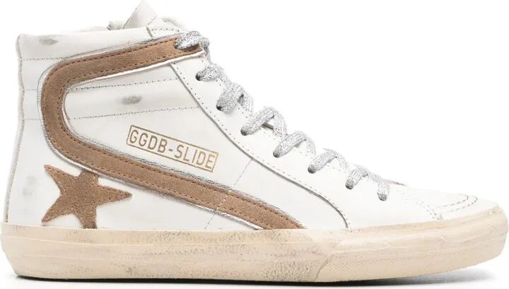 Slide hi-top sneakers