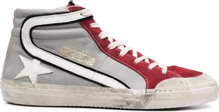 Slide high-top sneakers