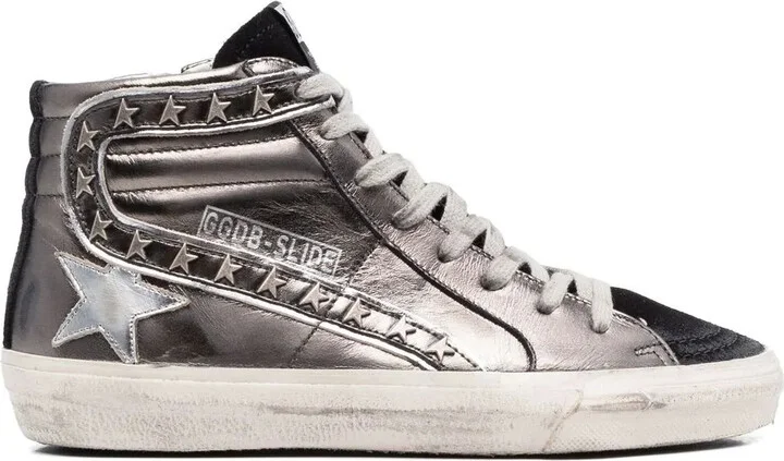 Slide high-top sneakers
