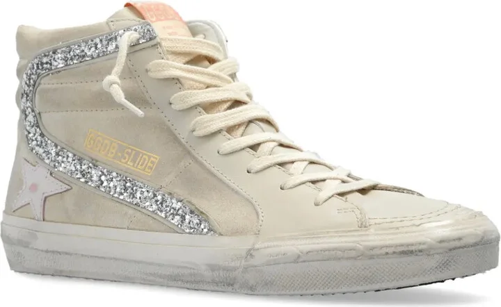 Slide high-top suede sneakers - Image 2