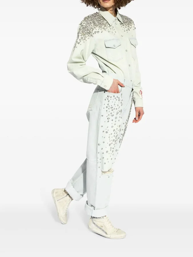 Slide high-top suede sneakers - Image 5
