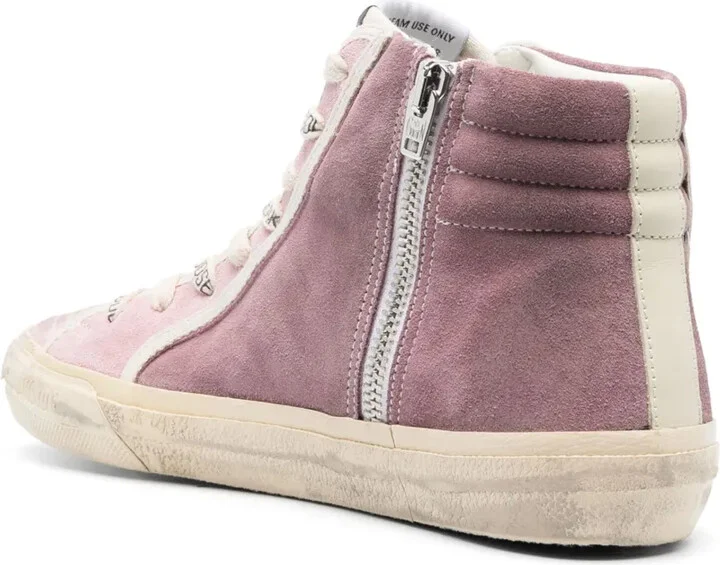 Slide high-top suede sneakers - Image 3