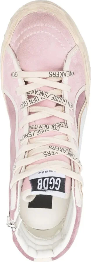 Slide high-top suede sneakers - Image 4