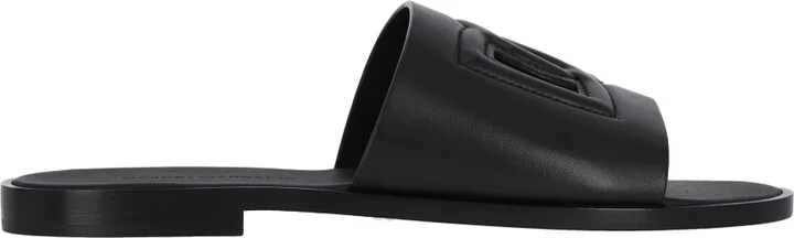 Slide Leather Sandals
