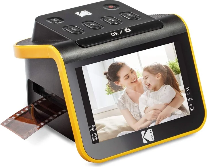 Slide N SCAN Film and Slide Scanner with 5" LCD Screen, Converts Negatives & Slides to JPEG