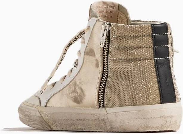 Slide Penstar Sneaker in Platinum/Gold/Ice/Black/White - Image 3