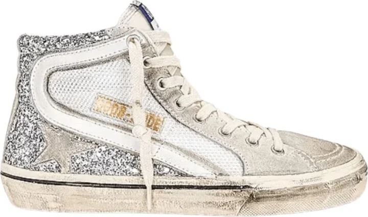 Slide Silver Glitter Women's Sneakers