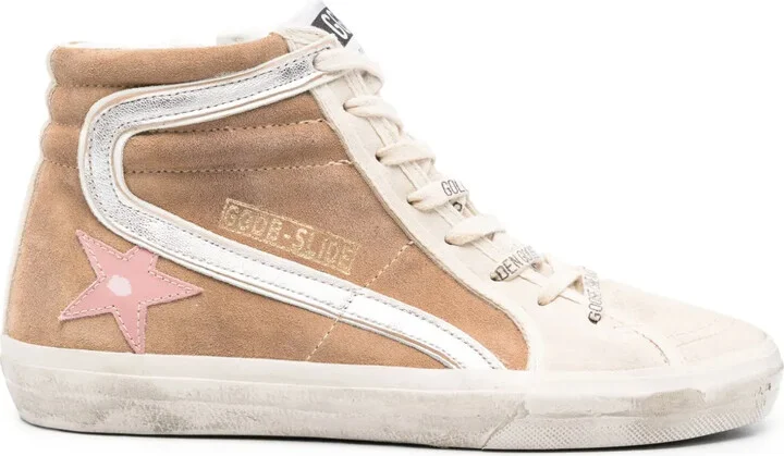 Slide suede sneakers