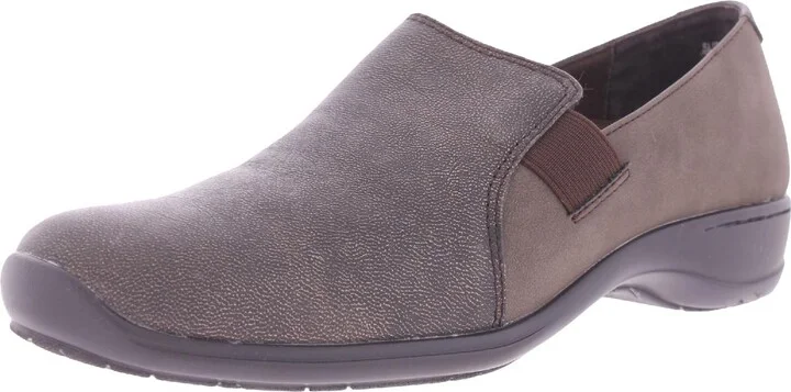 Slide Womens Dress Leather Loafers
