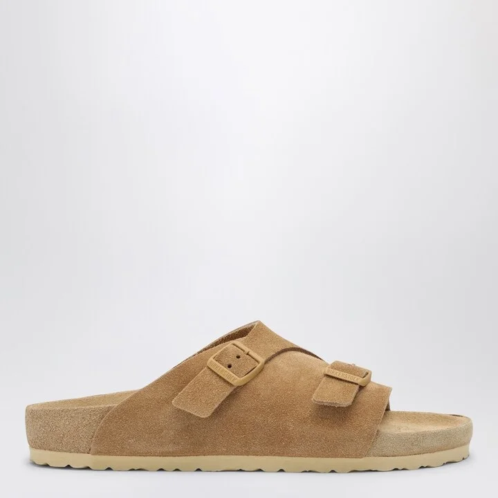 Slide Zürich Exquisite cream coloured in suede