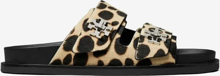 Slider Sandals With Leopadrata Pattern