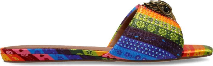 Sliders With Appliqué, , - Multicolour