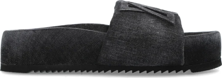 Slides Denim, , - Grey