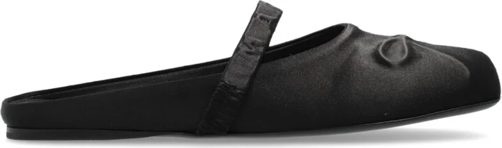 Slides With A Bow, , - Black