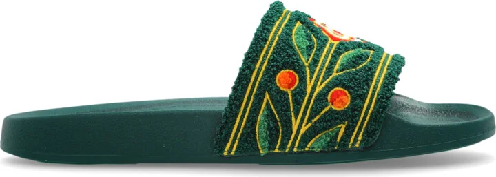 Slides With Logo, , - Green