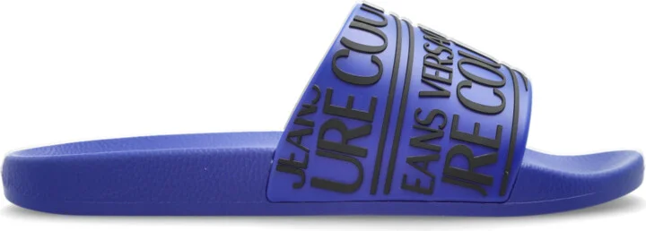 Slides With Logo, , Navy - Blue