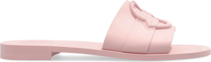 Slides With Logo, , - Pink
