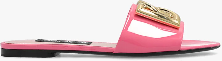 Slides With Logo, , - Pink
