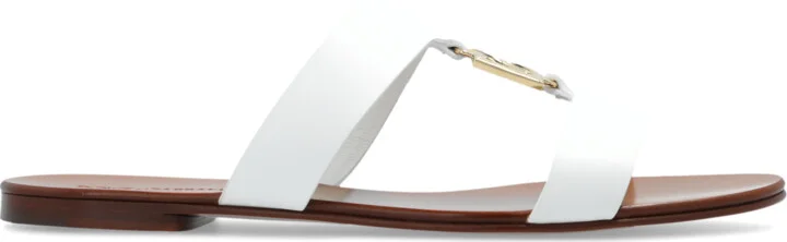 Slides With Logo-shaped Application, , - White