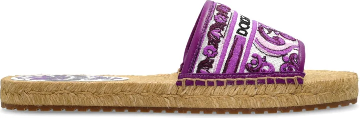 Slides With "Majolica" Pattern, , - Purple