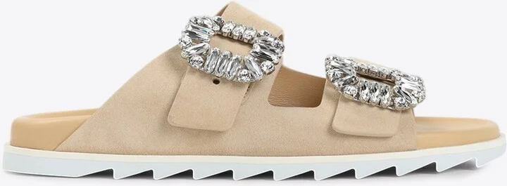 Slidy Strass Buckle Sandals