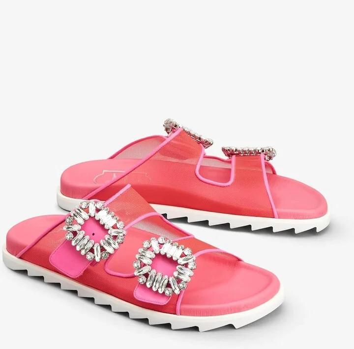 Slidy Viv' Strass Buckle Sandals - Image 2