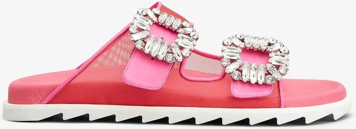 Slidy Viv' Strass Buckle Sandals