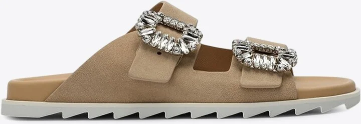 Slidy Viv' Suede Slides
