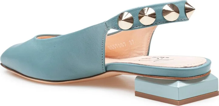 Sligback Angie L Spike In Matcha Color Leather - Image 3