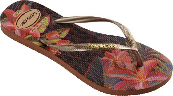 Slim Animal Floral Fusion Flip Flop