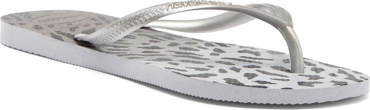 Slim Animal Print Flip Flop