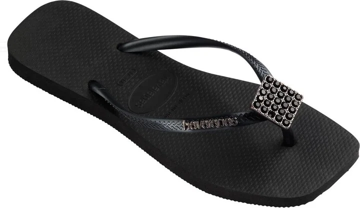 Slim Crystal Charm Flip Flop