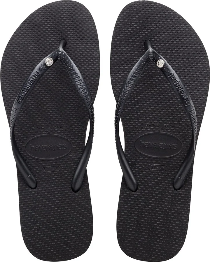 Slim Crystal Flip Flop